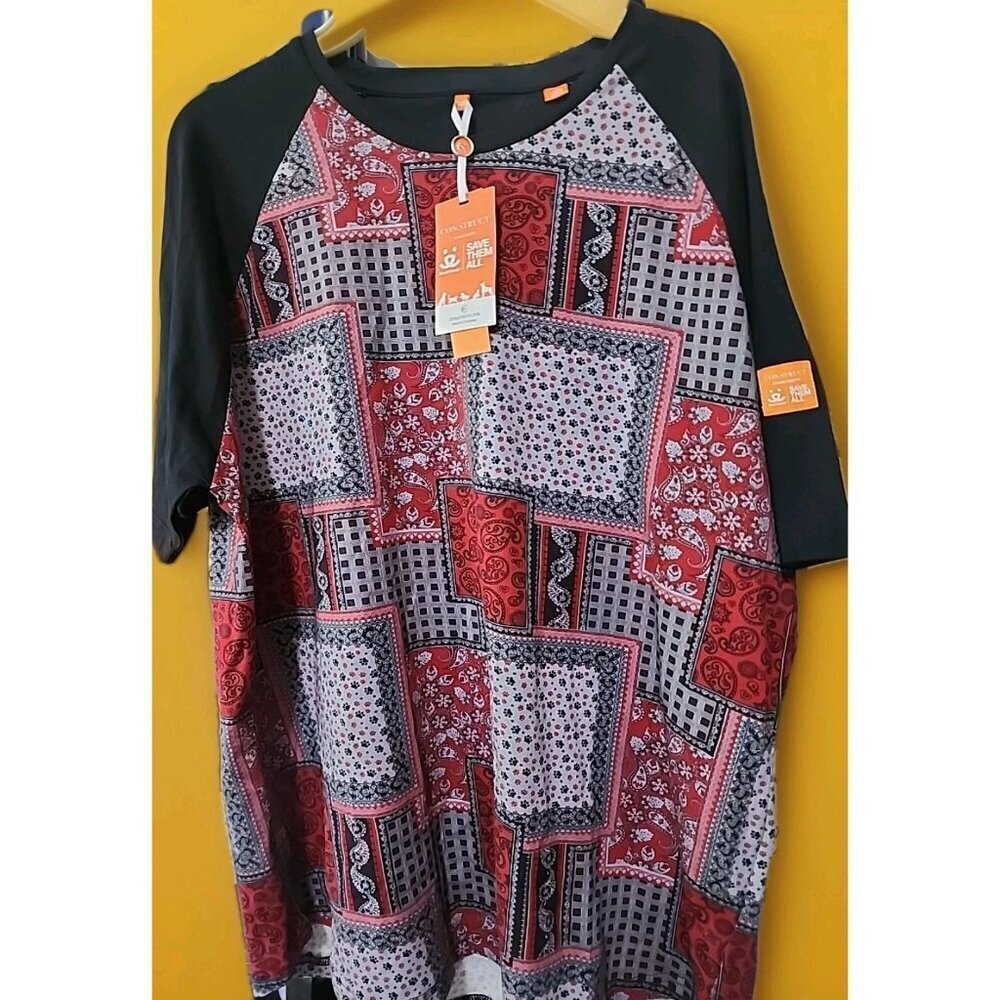 Con.struct Men’s NWT Paisley Print Save Them All Navy Short Sleeve‎ 2XL A106